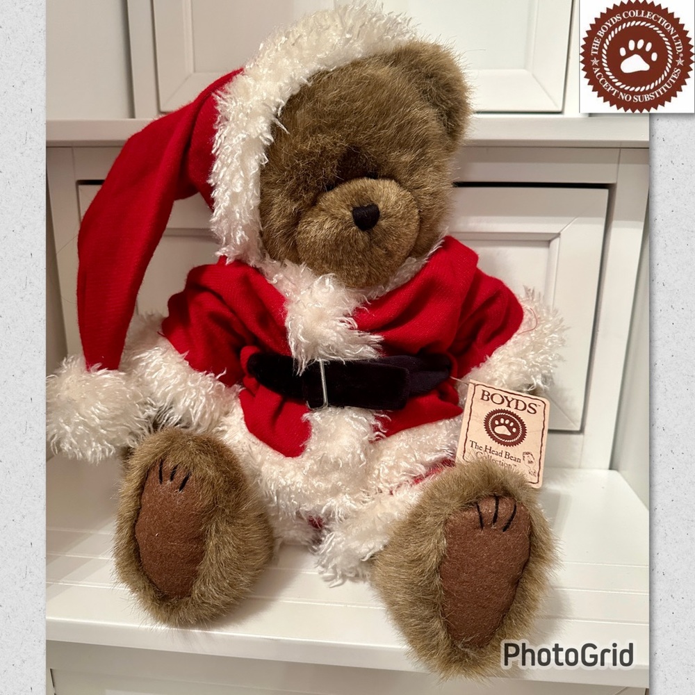 NWT, Boyds Bears Best Dressed Series Mr Kringle Santa Claus